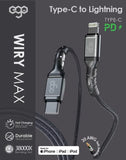 EGO Wiry Max Type-C to Lightning MFI PD 60W充電線 (MFI) [香港行貨]