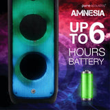 Pure Acoustics Amnesia Party Busking Karaoke High Power Bluetooth Speaker (equipped with remote control and dual VHF wireless microphones) [Licensed in Hong Kong]