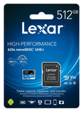 LEXAR MICROSDXC 633X microSDHC™/microSDXC UHS-I Card BLUE Series 連SD卡轉接器 - Class 10, U3, V30, A1 [原廠行貨]