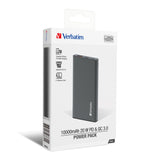 VERBATIM 10000mAh 20W PD &amp; QC 3.0 mobile rechargeable battery [Hong Kong licensed]