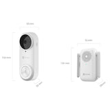 EZVIZ DB2 PRO 2K Smart Doorbell CS-DB2-A0-2C5WPBR [Licensed in Hong Kong] 