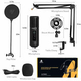Maono AU-PM422 professional-grade studio condenser microphone set [Hong Kong licensed]