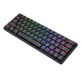 Redragon Elise Pro K624P 63 KEYS LOW-PROFILE Ultra-thin Backlit Wireless Mechanical Gaming Keyboard - BLUE SWITCH Green Switches [Licensed in Hong Kong] 