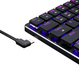 Redragon Elise Pro K624P 63 KEYS LOW-PROFILE Ultra-thin Backlit Wireless Mechanical Gaming Keyboard - BLUE SWITCH Green Switches [Licensed in Hong Kong] 