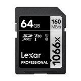 Lexar Professional Silver 1066x SDXC UHS-I記憶卡 Silver系列 [香港行貨]