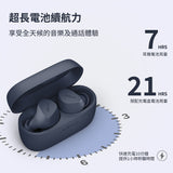 Jabra - Elite 2 True Wireless Bluetooth Headphones - Navy Blue