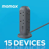 MOMAX ONEPLUG PD20W 2A2C 11位直立拖板 [香港行貨]