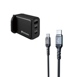 [組合優惠] Verbatim GAN PD 65W 充電火牛 + EGO Wiry Max 100W USB -C to C Cable 1m  [香港行貨]