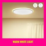 WiZ SuperSlim Ceiling 27-65K Ultra-thin Adjustable Yellow and White Ceiling Light [Licensed in Hong Kong] 