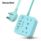 Imazing IM3U2K-C 13A 3USB 30W two-position lightning protection Type C extension board [Hong Kong licensed]