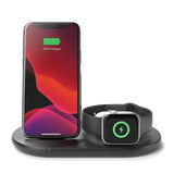 Belkin BOOST↑CHARGE™ 3-in-1 Wireless Charger for iPhone + Apple Watch + AirPods - WIZ001MYBK - Black [Licensed in Hong Kong]