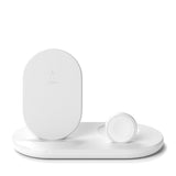 Belkin BOOST↑CHARGE™ 三合一無線充電器，適用於 iPhone + Apple Watch + AirPods - WIZ001myWH - 白色[ 2年香港行貨保養] - DIGIBAL ONLINE