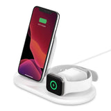 Belkin BOOST↑CHARGE™ 3-in-1 Wireless Charger for iPhone + Apple Watch + AirPods - WIZ001myWH - White [Licensed in Hong Kong]