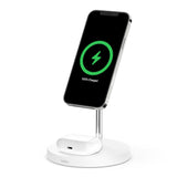 Belkin BOOST↑CHARGE™ PRO MagSafe 15W 2-in-1 Wireless Charging Stand-WIZ010MYBK/WIZ010MYWH [Licensed in Hong Kong]