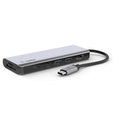 Belkin Connect USB-C® 7 合 1 高速多媒體集線器 (100W) [香港行貨] - 100w PD | 4k HDMI | LAN | SD CARD
