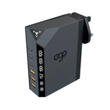 [組合優惠] EGO EXINNO 120W GaN  6洞 多功能充電器 + EGO Wiry Max 100W 1M USB 3.0 Type-C to C cable [香港行貨]